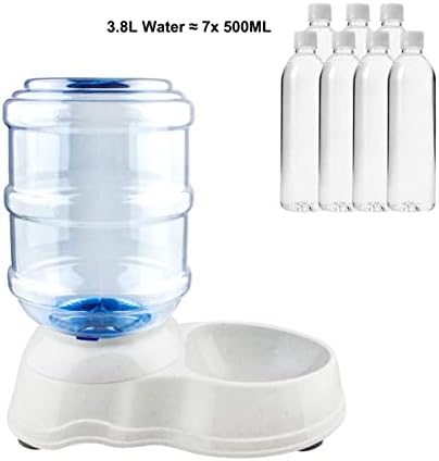 Pet Water Dispenser - Automatic Cat & Dog Water Bowl - 1 Gallon