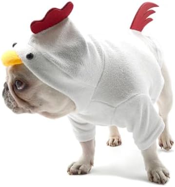 Rooster Pet Costume for French Bulldog, Funny Rooster Outfit, Dog & Cat Party Clothes, Halloween Cosplay (S) - Image 6