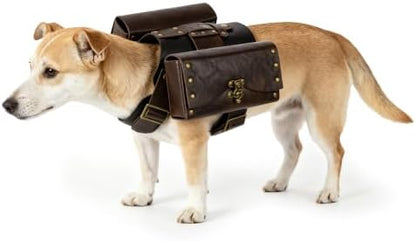 HiiFeuer Medieval Faux Leather Dog Armor Vest Set -Interchangeable Funny Dog Costume,Fits Most Dogs Ropa para Perro by Hiifeuernewarrivalonway