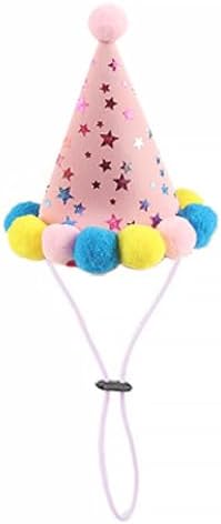 Elegant little tail 1PC Dog Birthday Costume - Pink Dog Cat Cute Colorful Fluffy Ball Dog with Birthday Patterns Girl Pet Tutu Collar Suit Pet Holiday Costume for Cats Small Medium Dogs - Image 3