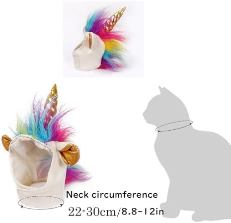 Unicorn Hat Pet Cosplay Cap Cat Costume Accessories Party Supplies for Cat Dog Puppy Pet - Image 2
