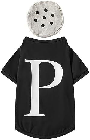 Salt and Pepper Dog Costume Halloween Pet Dog Cosplay Salt & Pepper Theme Costume (Black, XX-Large) - Image 2