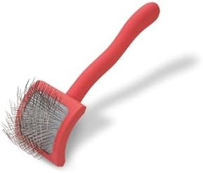 Chris Christensen Baby G Dog Slicker Brush for Dogs (Goldendoodles, Labradoodles, Poodles), Groom Like a Professional, Fluff Detangle Style, Saves Time Energy, Coral, Small by ChrisChristensen