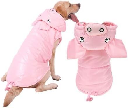 FLAdorepet Halloween Pink Pig Dog Costume Small Large Dog Piglet Outfit,6XL by FLAdorepet