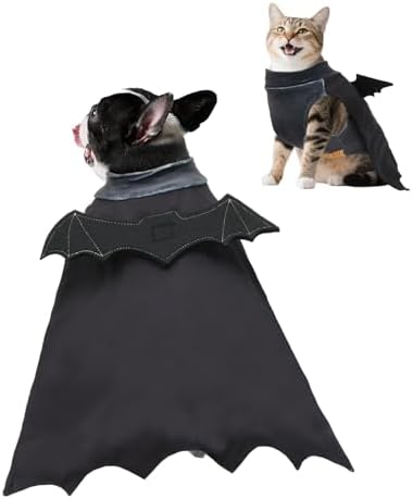 CuteBone Dog Halloween Costumes for Small, Medium, Large Dogs – Batman Pet Cosplay Outfits | Cute Puppy Costume for Halloween Party, Dress-Up, Photo Shoots GBZ02S by CuteBone
