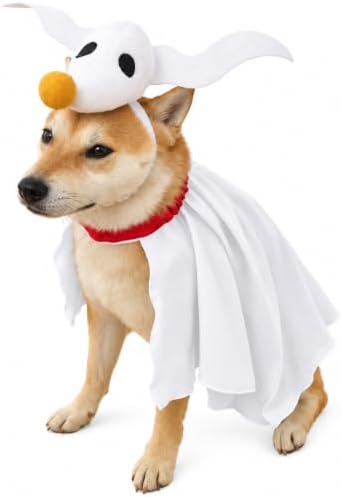 ComfyCamper Dog Ghost Costume Cosplay Dogs Halloween Christmas Costumes, Large by ComfyCamper