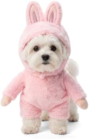 Halloween Small Large Dog Costume Bunny Outfit,Pink M by LittleDropet