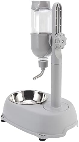 Pet Standing Water Dispenser Feeder Bowl, 500ml Multifunctional Dog Water Bottle Stand, Detachable Height, Water Dispenser Automatic Standing Water Feeder for Dogs