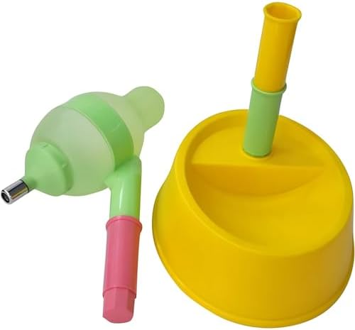 NACOCO Pet Standing Water Dispenser Cat Dog Standing Bowl with Detachable Pole Automatically Feeding Water Height Adjustable