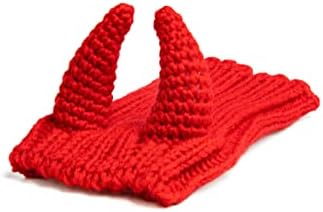 Zoo Snoods Red Devil Dog Costume - Warm Crochet Snood Wrap for Pets, Neck Ear Cover Protection, Halloween Winter (Small) - Image 3