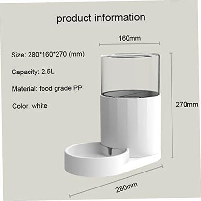 Cat Feeding Watering Supplies, Pet Water Dispenser Without Electricity Automatic Water Bowl Dispenser Water Dispenser for Cats Water Self Feeder Dog Fountain Dogs Bowl Bottles