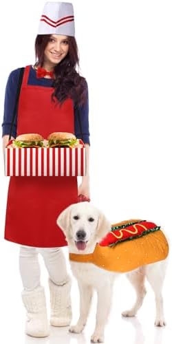 5 Pcs Adult Waiter with Hot Dog Costume - Image 5