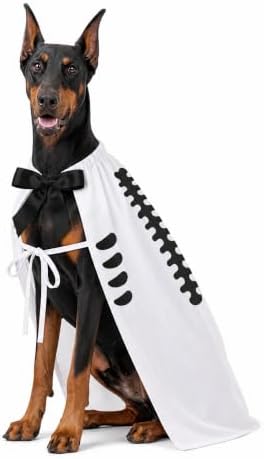 Halloween Skull Costume,Skeleton Dog Cape for Medium Large Pets(L) by Unknown