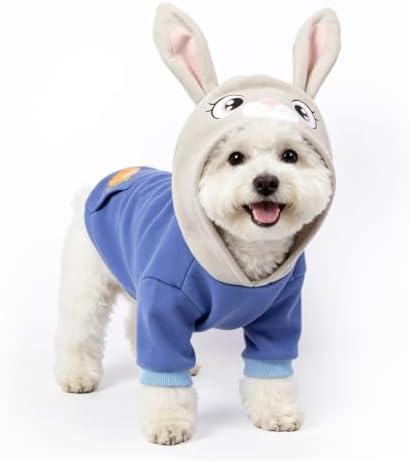 Hotumn Blue Bunny Dog Halloween Costume for Small Pets (Medium) by Hotumn
