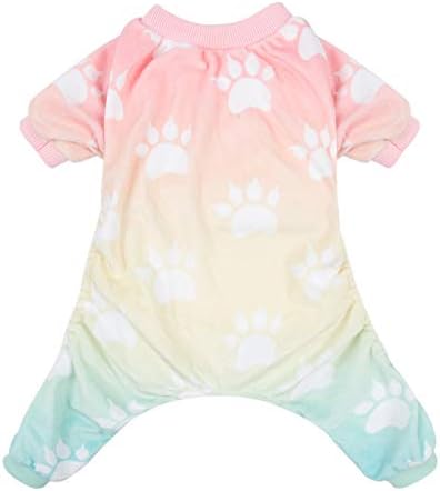 CuteBone Small Dogs Outfit Soft Puppy Onesies Pjs Dog Pajamas Pet Coat Cat Apparel Comfy Doggie Jumpsuit Bodysuit for All Seasons by CuteBone