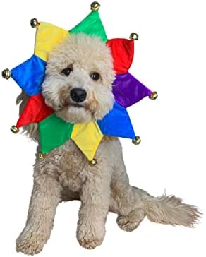 ComfyCamper Dog Jester Clown Neckpiece Cute Outfit Halloween Costume, S - Image 3