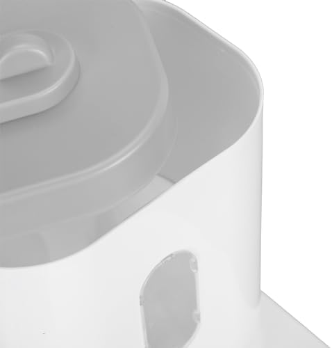 Automatic Cat Feeder and Water Dispenser Set, Pet Food Water Dispenser, Automatic Dog Feeder and Dog Water Dispenser, 2 in 1 Large Capacity Detachable Automatic Cat Waterer Feeder for Dog Puppy (Grey)