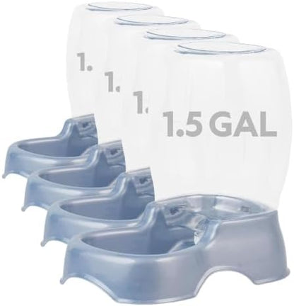 Petmate Pet Cafe Cat and Dog Water Dispenser, Blue, 1.5 GAL (Pack of 4)