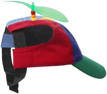 Pet Cat Dog Cute Propeller Baseball Hat Small Medium Dogs Funny Holiday Birthday Party Clown Cap Headband Adjustable Sun Beach Visor Rainbow Helicopter Hat Pet Halloween Cosplay Costume Photo Props - Image 7