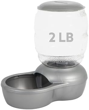 Petmate Replendish Automatic Cat and Dog Feeder, 2lbs, Grey