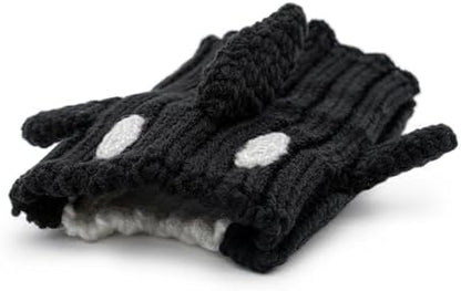 Zoo Snoods Orca Costume - Warm Knit Dog Snood Wrap for Pets, Neck Ear Cover Protection, Halloween Winter (Large) - Image 2