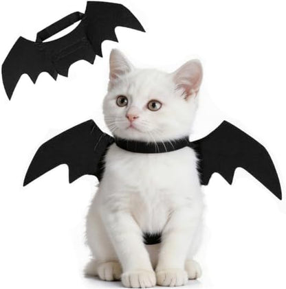 Halloween Pet Bat Wings Costume for Small Medium Large Dogs Cats Adjustable Black Bat Costume Wings for Pet Halloween Cosplay Party. by NotiGat