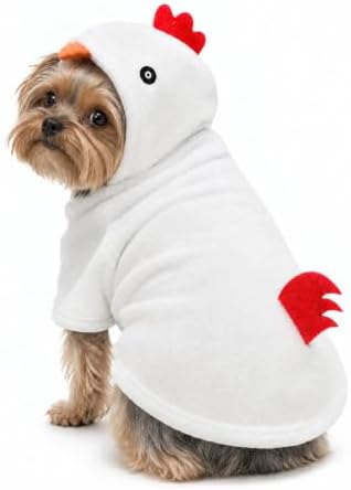 Funny Plush Chicken Dog Costume for Halloween Thanksgiving (Medium) by Unknown