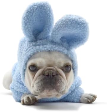 Rabbit Pet Costume for French Bulldog, Funny Rabbit Outfit, Dog & Cat Party Clothes, Halloween Cosplay (S) - Image 3
