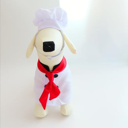 Dog Halloween Costumes Dog Chef Costume Halloween Pet Chef Costumes with Chef Hat Clothes Scarf for Halloween Pet Party Cosplay - Image 4