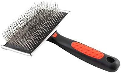 Paw Brothers Professional Grade Extra Long Slicker Brush - Ergonomic Handle, Removes Loose Undercoat and Tangles for Dogs by ryanspetsupplies