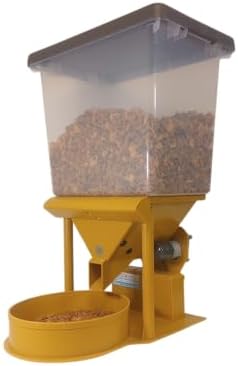 Precision XL Automatic Large Dog Feeder, 30 lb Storage Capacity, Program up to 4 Meals/Day with Smartphone, JAM-Free (Pure Gold)