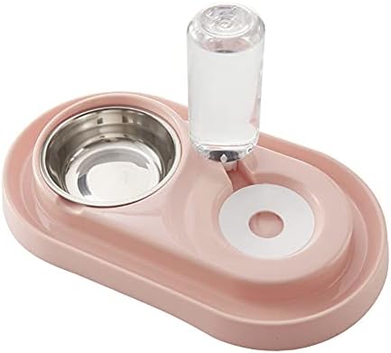 Love Dream Double Dog Cat Bowls Raised No-Spill Dog Food and Water Bowl Set