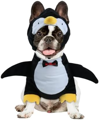 HOTUMN Penguin Halloween Costume - Cute and Funny Pet Costume Soft Dog Cosplay Outfits for Small Pets by Hotumn