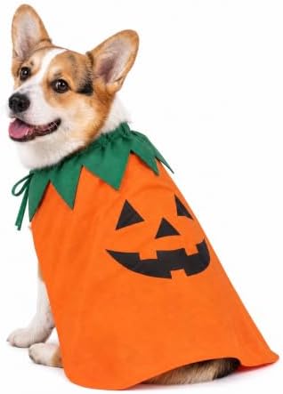 Halloween PumpkinDog Cape Halloween Dog Outfit for Medium Large Dog(M) by Unknown