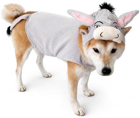 ComfyCamper Dog Grey Donkey Headpiece Cape Cosplay Halloween Costume, M - Image 3