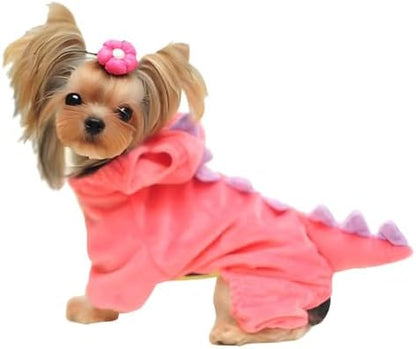 NACOCO Dog Dinosaur Design Costume Green Pet Clothes for Medium & Large Dog(Pink, 3XL) by HOME