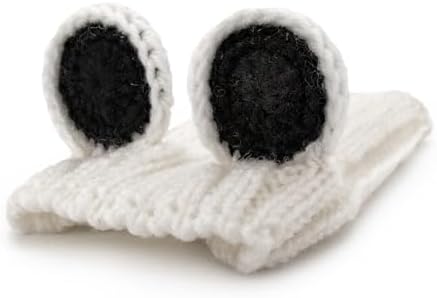 Zoo Snoods Panda Costume - Warm Knit Dog Snood Wrap for Pets, Neck Ear Cover Protection, Halloween Winter (Medium) - Image 2
