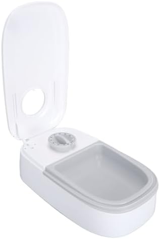 Automatic Pet Feeder, Automatic Timed Cat Food Dispenser, Multifunction Detachable Intelligent Single Meal Timed Cat Food Dispenser for Cats and Dogs (Gray)
