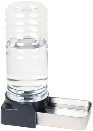 PAKEWAY 1.6-Gal Dog Water Dispenser: Stainless Steel Bowl for Medium Dogs