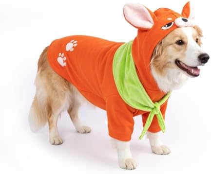Hotumn Orange Fox Dog Halloween Costume for Medium Pets (Large) by Hotumn