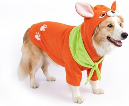 Hotumn Orange Fox Dog Halloween Costume for Medium Pets (Large) by Hotumn
