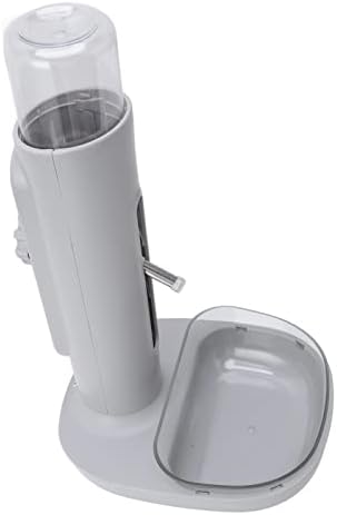 Pet Water Dispenser, Adjustable Height Detachable Dog Water Bowl Bowl Automatic 480ml Bottle Standing Drinking Feeder for Dog Cat