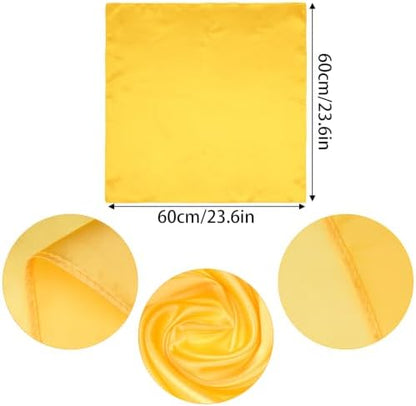 Dog Beret Set Including Dog Beret Satin Scarf Funny Glasses Pet French Artist Beanie for Small Dogs Cats Halloween Christmas Cosplay Party (Yellow) - Image 3