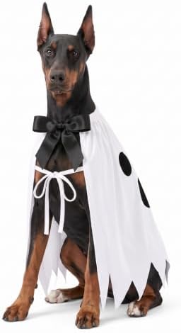 Halloween Ghost Dog Costume, Halloween Funny Outfit for Small Medium Large Pets(L) by Unknown