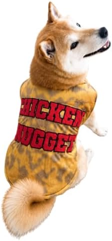 ComfyCamper Chicken Nugget Cape Costume for Dogs Nuggets Halloween Costumes, L by ComfyCamper