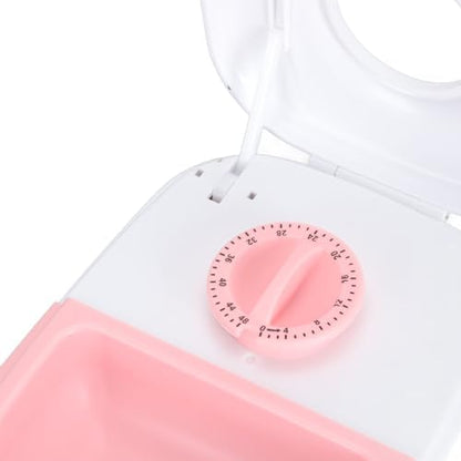Automatic Pet Feeder, Automatic Timed Cat Food Dispenser, Multifunction Detachable Intelligent Single Meal Timed Cat Food Dispenser for Cats and Dogs (Pink)
