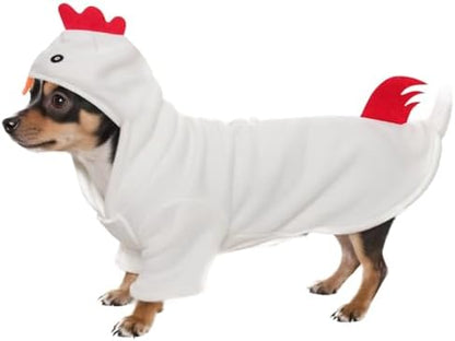 Dog Halloween Chicken Costume Dog Thanksgiving Hoodie Cosplay by Unknown