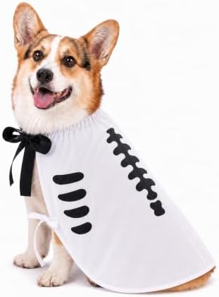 Halloween Skull Costume,Skeleton Dog Cape for Medium Large Pets(M) by Unknown