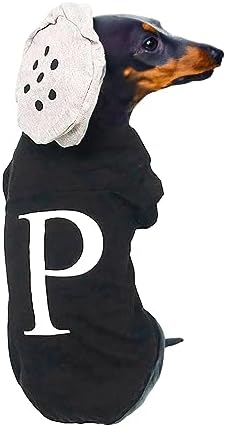 Salt and Pepper Dog Costume Halloween Pet Dog Cosplay Salt & Pepper Theme Costume (Black, XXX-Large) by Unknown