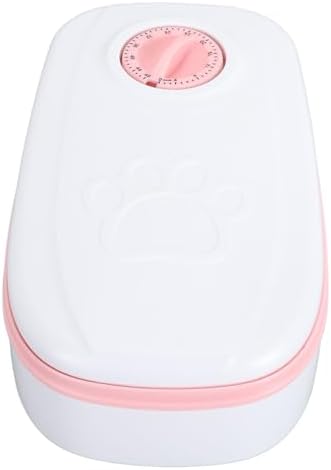 Automatic Pet Feeder, Automatic Timed Cat Food Dispenser, Multifunction Detachable Intelligent Single Meal Timed Cat Food Dispenser for Cats and Dogs (Pink)